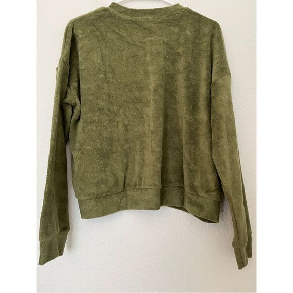 Donni Terry Henley Sweatshirt NWT NEW - Picture 6 of 8